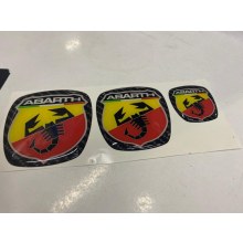 FİAT GRANDE PUNTO ÖN-ARKA-DİREKSİYON STİCKER SETİ (abarth)