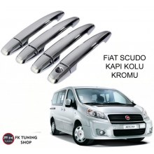 FİAT SCUDO KROM KAPI KOLU PASLANMAZ ÇELİK 4 KAPI (2007-ÜZERİ)