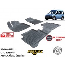 Ford Connect 3D Havuzlu Oto Paspas Seti Perflex Marka 2002-2015