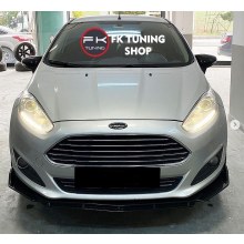 Ford Fiesta Ön Tampon Eki Kanatlı Lip 3 Parça (pianoblack-plastik