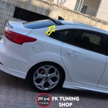 Ford Focus 3 Cam Üstü Spoyler Plastik Pianoblack 2011-2018