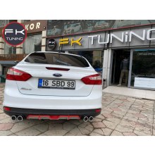 FORD FOCUS 3 EGZOZ GÖRÜNÜMLÜ DİFÜZÖR (Kırmızı şeritli)
