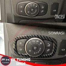 Ford Focus 4 Aydınlatma Paneli Kaplaması Karbon 2019 ve üzeri 