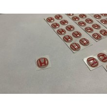 HONDA ANAHTAR LOGOSU 1,3 cm (5 ADET) KIRMIZI DETAY