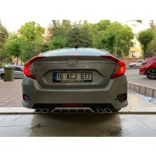 HONDA CİVİC FC5 DİFÜZÖR YENİ MODEL (gri renk)