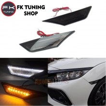 HONDA CİVİC FC5 FK7 ÇAMURLUK LEDİ SİNYALLİ 2016 ve üzeri (smoke)