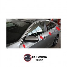 Honda Civic Fc5 Krom Cam Çıtası 8 Parça 2016 ve üzeri Sedan