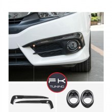 HONDA CİVİC FC5 ÖN SİS KAŞI VE HALKASI KARBON KAPLAMA 2016 VE ÜZERİ