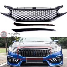 Honda Civic Fc5 Si Ön Panjur Takımı 2016-2020 Bal Petek Dizaynı