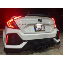 HONDA CİVİC FC5 SPOON SPOYLER (2016 ve üzeri/polyester-boyasız
