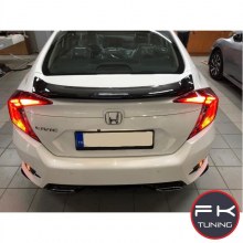 HONDA CİVİC FC5 SPOYLER OVAL MODEL 2016 ve üzeri (boyasız)