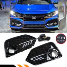 Honda Civic Fc5 Typer Kayar Sinyalli Gündüz Ledli Sis Kapağı