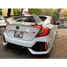 HONDA CİVİC FC5 TYPER SPOYLER 2016 ve üzeri sedan (PLASTİK)