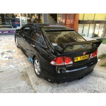 HONDA CİVİC FD6 CAM ÜSTÜ SPOYLER plastik PARLAK SİYAH (2006-2011) HONDA CİVİC FD6 CAM ÜSTÜ SPOYLER plastik PARLAK SİYAH (2006-2011)