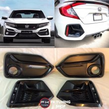 HONDA CİVİC FK7 MAKYAJLI SİS KAPAK SETİ ÖN ARKA (plastik-boyasız