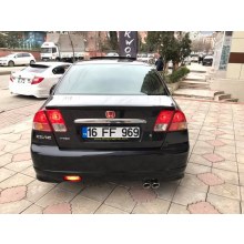 HONDA CİVİC VTEC2 BAGAJ ÜSTÜ SPOYLER 2001-2006 (polyester-boyasız)