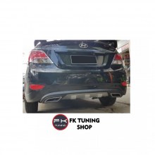 Hyundai Accent Blue Arka Difüzör Egzoz Görünümlü Krom Detaylı 