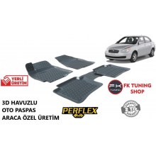 Hyundai Accent Era 3D Havuzlu Oto Paspas Seti Perflex 2006-2011
