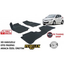 Hyundai İ20 3D Havuzlu Oto Paspas Seti Perflex Marka 2009-2015