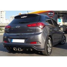 Hyundai İ20 R400 Difüzör Arka Tampon Eki (polyester/boyasız) 2014-2018