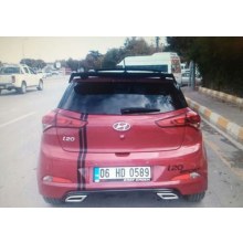 HYUNDAİ İ20 SPOYLER DTM Model PARLAK SİYAH PLASTİK