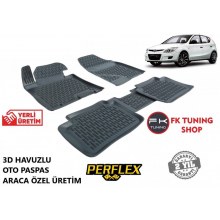 Hyundai İ30 3D Havuzlu Oto Paspas Seti Perflex Marka 2007-2012