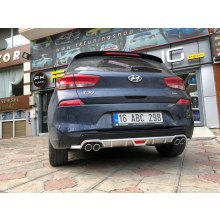 HYUNDAİ İ30 EGZOZ GÖRÜNÜMLÜ DİFÜZÖR
