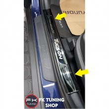 Hyundai Tucson Kapı Eşiği 4 Parça Titanyum Siyah 2015-2018