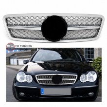 Mercedes Benz W203 Amg Dizayn Ön Panjur 2001-2007 Krom Renk