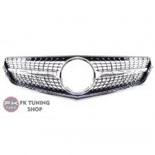 Mercedes Benz W207 Diamond Ön Panjur 2009-2013 Krom Çerçeve E serisi Coupe