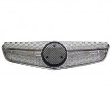 Mercedes Benz W207 E Coupe Ön Panjur Bal Petek Dizayn 2009-2013 Krom Gri Renk