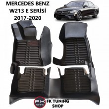 Mercedes Benz W213 5D Havuzlu Paspas Seti Deluxrider Siyah Renk 2017-2020
