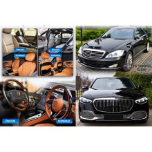 Mercedes Benz W221 uyumlu W223 S350 İç & Dış Full Facelift Dönüşüm Bodykit Seti