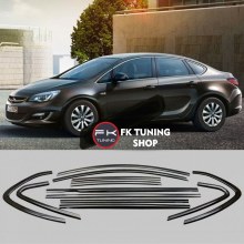 Opel Astra J Sedan Pianoblack Cam Çıtası Çevirme Tam Tur 