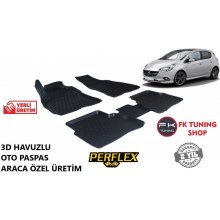 Opel Corsa E 3D Havuzlu Oto Paspas Seti Perflex Marka 2015 ve üzeri