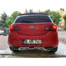 OPEL CORSA E ARKA DİFÜZÖR EGZOZ GÖRÜNÜMLÜ