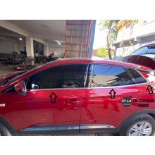 Opel Grandland X Cam Altı Krom Cam Çıtası 6 Parça