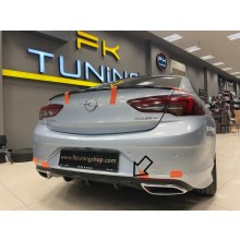 OPEL İNSİGNİA DİFÜZÖR EGZOZ GÖRÜNÜMLÜ 2017 VE ÜZERİ (plastik)