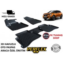 Peugeot 2008 3D Havuzlu Oto Paspas Seti Perflex 2019 ve üzeri