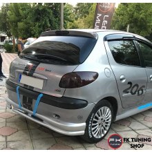 Peugeot 206 Arka Tampon Eki (polyester/boyasız