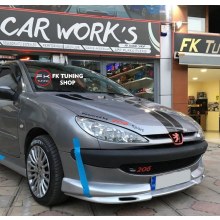 Peugeot 206 Ön Tampon Eki (boyasız-polyester