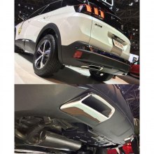 Peugeot 3008 Difüzör Krom Egzoz Görünümü 2016 ve üzeri 