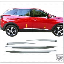 Peugeot 3008 Krom Kapı Çıtası 4 parça 2016 ve üzeri Peugeot 3008 Krom Kapı Çıtası 4 parça 2016 ve üzeri