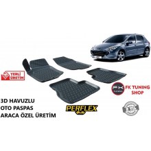 Peugeot 307 3D Havuzlu Oto Paspas Seti Perflex Marka 2001-2011