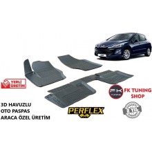Peugeot 308 3D Havuzlu Oto Paspas Seti Perflex Marka 2008-2014