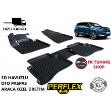 Peugeot 5008 3D Havuzlu Oto Paspas Seti Perflex 2017 ve üzeri
