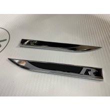 R LOGO ÇAMURLUK LOGOSU YAPIŞTIRMALI METAL Siyah (2 adet)