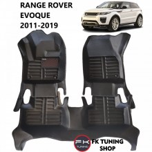 Range Rover Evoque 5D Havuzlu Paspas Seti Deluxrider Siyah Renk 2011-2019
