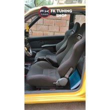 Recaro Model Spor Koltuk Yarış Koltuğu 2 Adet Kırmızı Dikiş