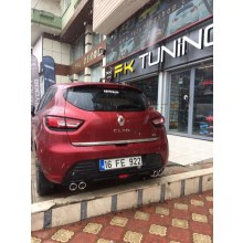 RENAULT CLİO 4 DİFÜZÖR ÇİFT EGZOZ GÖRÜNÜMLÜ (siyah renk)